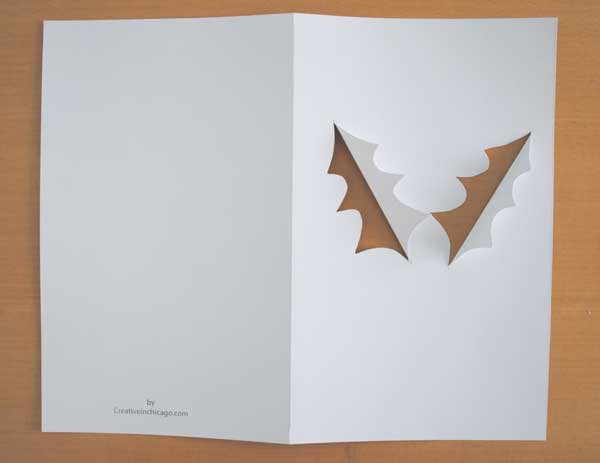 holly leaf christmas card