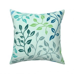 leafy lovliness throw pillow