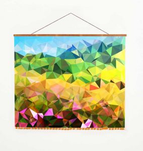 abstract wall hanging