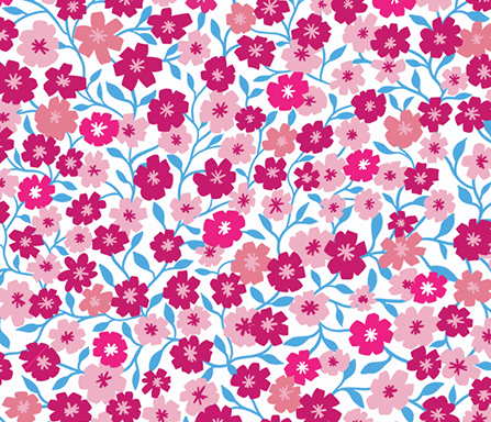 ditsy flower fabric pink
