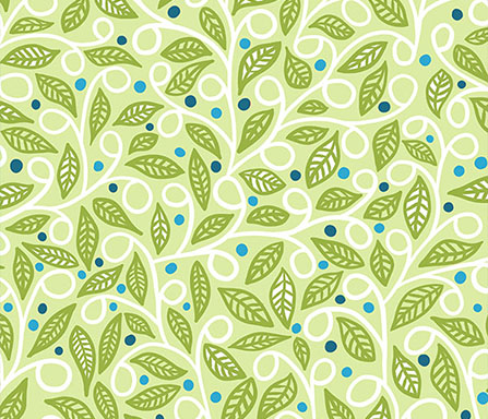 spreing leaves fabric
