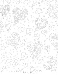 valentine coloring sheet