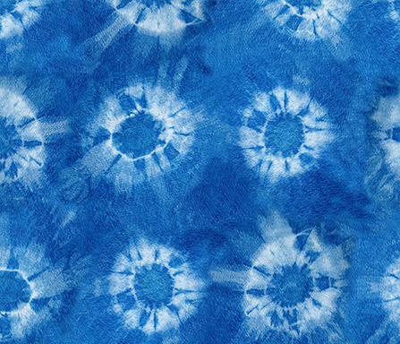 indigo flower tie dye pattern design
