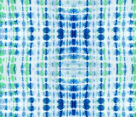 indigo green lines tie dye pattern design