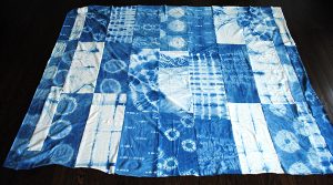 tie dye fabric quilt