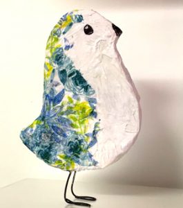 paper mache bird