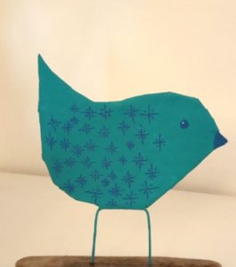 paper mache bird