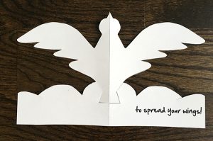 bird pop up card template