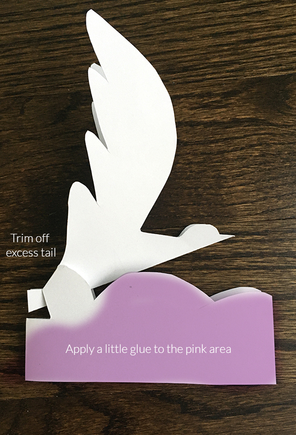bird popup card template