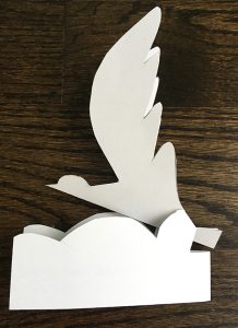 bird pop up card template