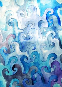 tessellated art watercolor