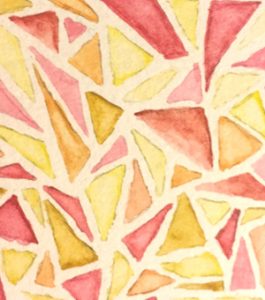 watercolor triangles