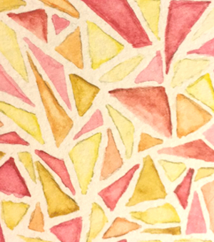 watercolor triangles