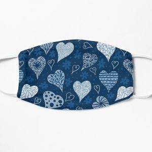 boho hearts face mask