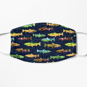 rainbow fish face mask