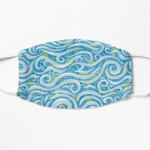 abstract sea face mask