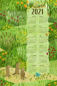 2021 tea towel calendar