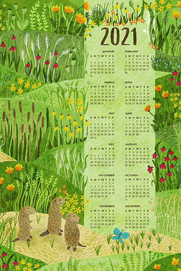 2021 tea towel calendar