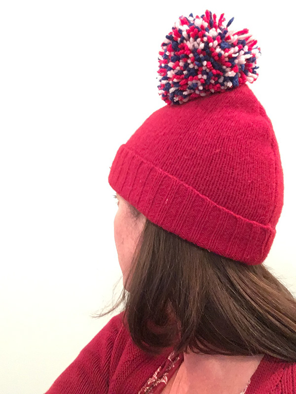 sew a hat from a sweater