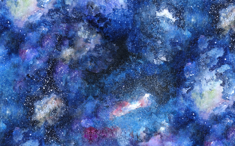 Watercolor Starry Art Project Tape