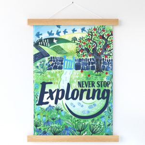 Never stop exploring wall hanging