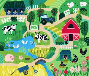 farm I spy playmat