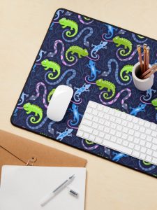 lizard desk mat