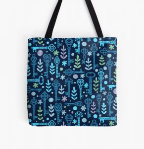lucky keys tote bag
