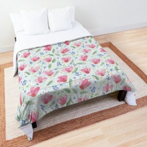 delicate floral comforter