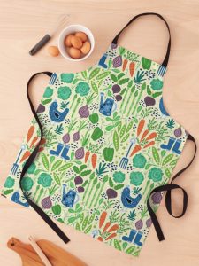 verdant vegetables apron