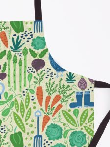 verdant vegetables apron