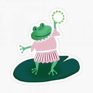 dancing frog sticker