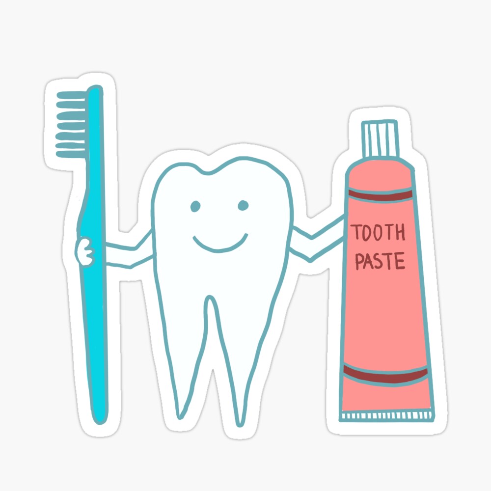 toothbrush sticker