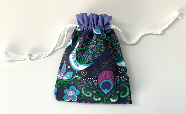small fabric gift bag