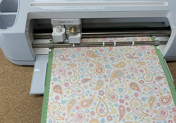 cricut machine with scapbook paper